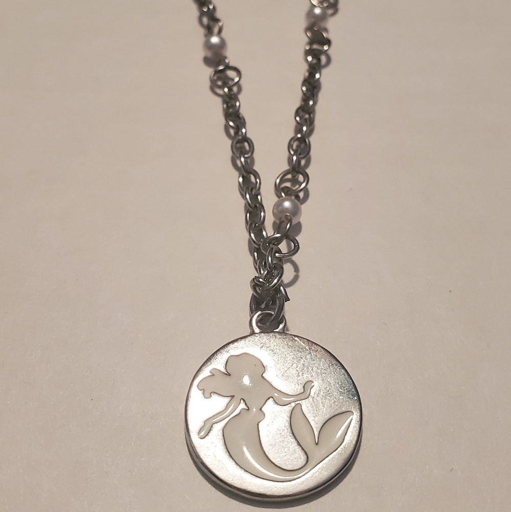 10" The Little Mermaid Ariel Pendant Necklace